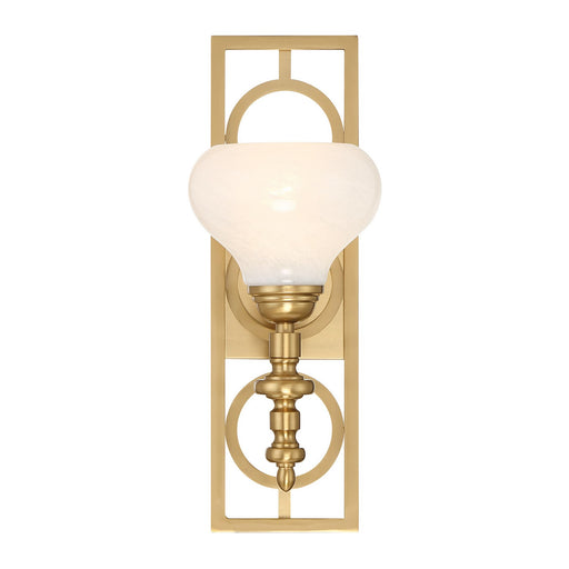 Savoy House 9-1607-1-322 One Light Wall Sconce, Warm Brass (2)