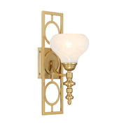 Savoy House 9-1607-1-322 One Light Wall Sconce, Warm Brass (3)