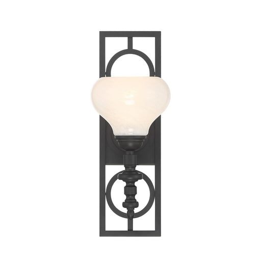 Savoy House 9-1607-1-89 One Light Wall Sconce, Matte Black (2)