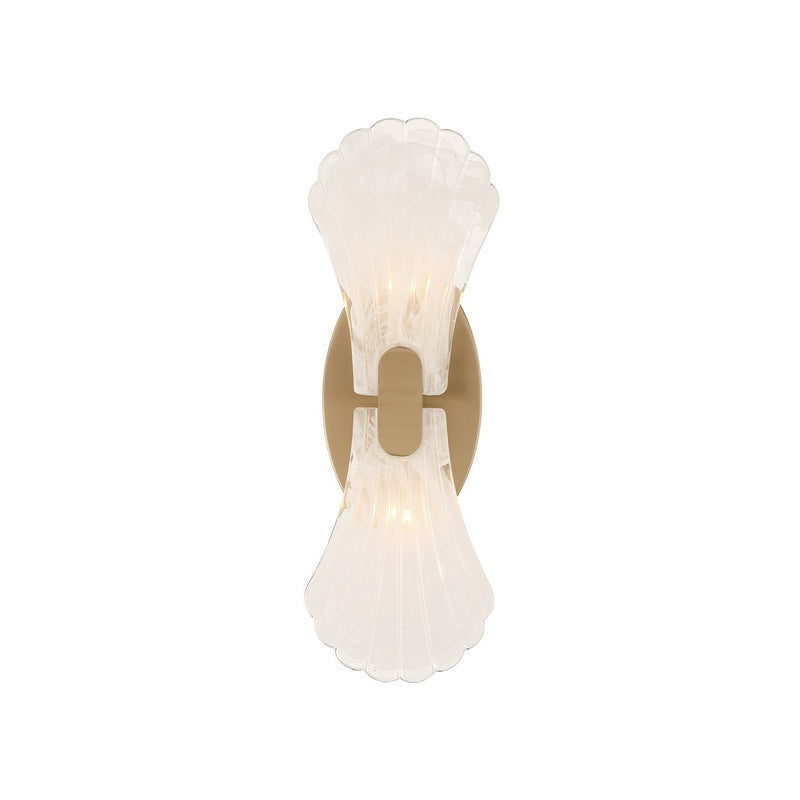 Savoy House 9-3607-2-127 Two Light Wall Sconce, Noble Brass (2)