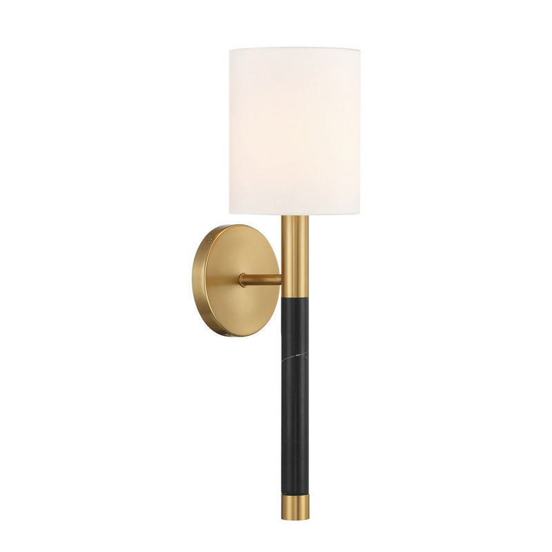 Savoy House 9-4607-1-322 One Light Wall Sconce, Warm Brass (3)