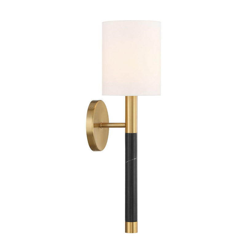 Savoy House 9-4607-1-322 One Light Wall Sconce, Warm Brass (4)