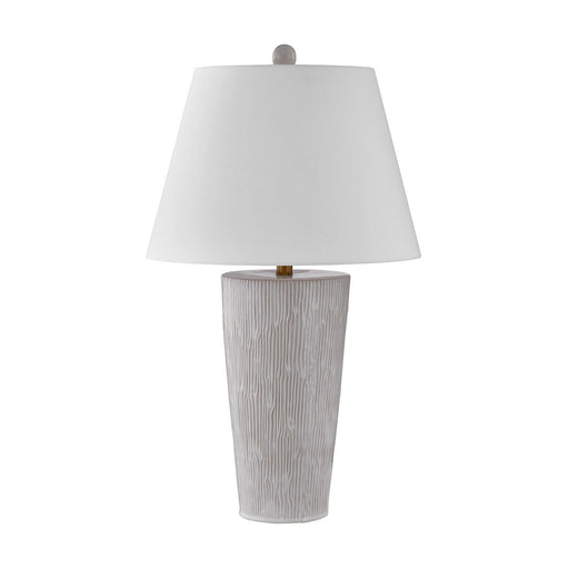 Savoy House 11-CD03 One Light Table Lamp, Distressed White (2)