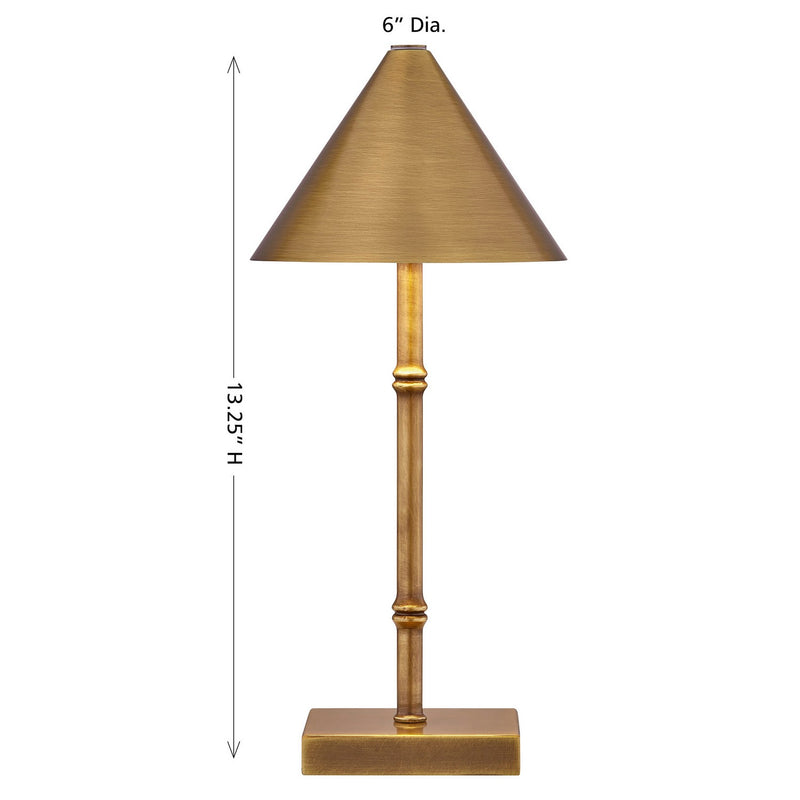 Savoy House 11-CD05RC-BB LED Table Lamp, Brass Bamboo (6)