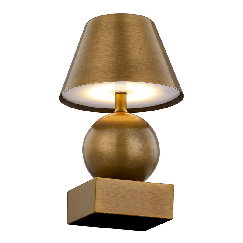 Savoy House 11-CD06RC-BS LED Table Lamp, Brass (3)
