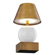 Savoy House 11-CD06RC-CB LED Table Lamp, Ceramic/Brass (3)