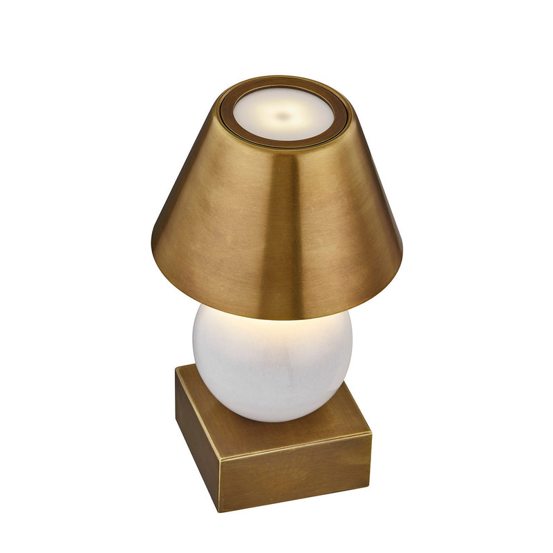 Savoy House 11-CD06RC-CB LED Table Lamp, Ceramic/Brass (4)