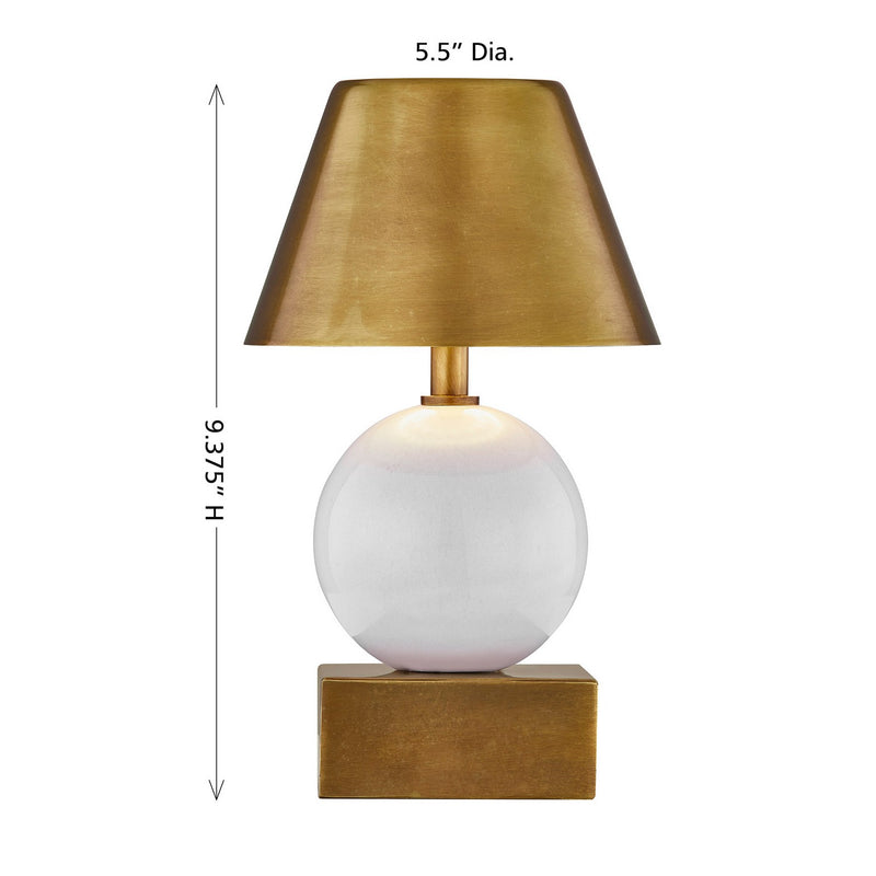 Savoy House 11-CD06RC-CB LED Table Lamp, Ceramic/Brass (6)