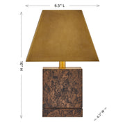 Savoy House 11-CD08RC LED Table Lamp, Brass (6)