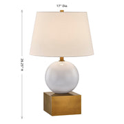 Savoy House 11-CD18-CB One Light Table Lamp, Ceramic/Brass (5)