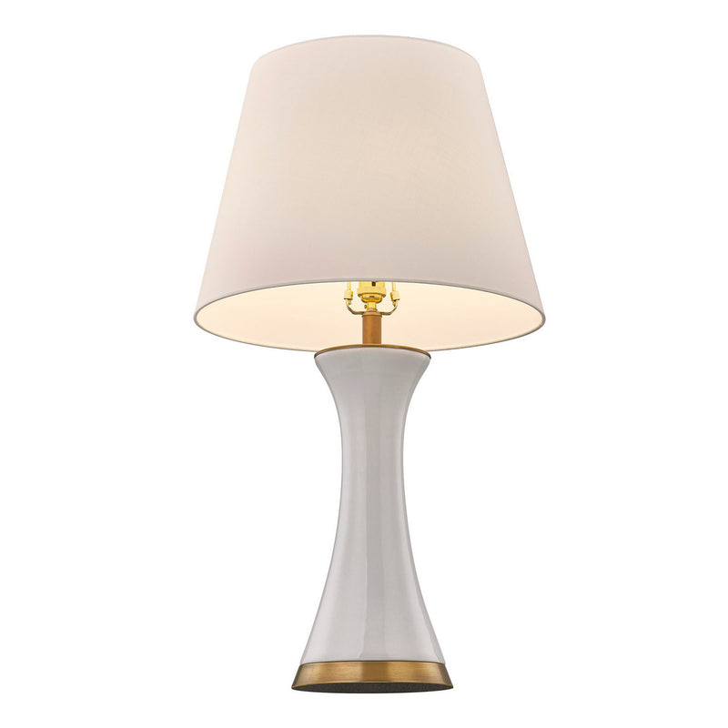 Savoy House 11-CD19 One Light Table Lamp, White (3)