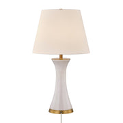 Savoy House 11-CD19 One Light Table Lamp, White (4)