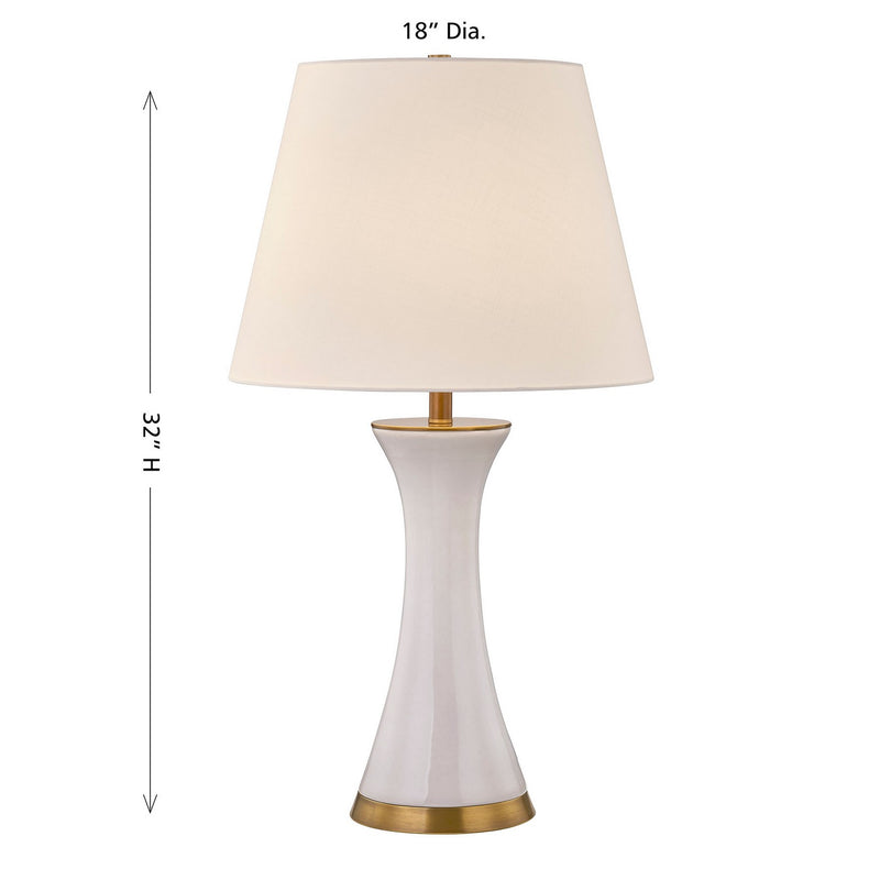 Savoy House 11-CD19 One Light Table Lamp, White (5)