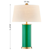 Savoy House 11-CD20-JG One Light Table Lamp, Jolly Green (5)