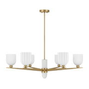 Savoy House 1-1125-6-322 Six Light Chandelier, Warm Brass (2)