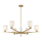 Savoy House 1-1125-6-322 Six Light Chandelier, Warm Brass (3)