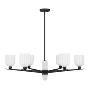 Savoy House 1-1125-6-89 Six Light Chandelier, Matte Black (2)