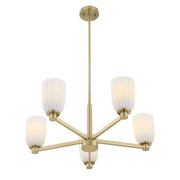 Savoy House 1-1246-5-127 Five Light Chandelier, Noble Brass (4)