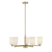 Savoy House 1-1246-5-127 Five Light Chandelier, Noble Brass (5)