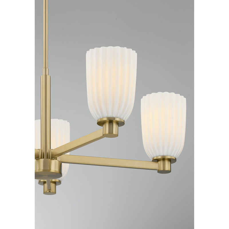 Savoy House 1-1246-5-127 Five Light Chandelier, Noble Brass (6)