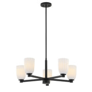 Savoy House 1-1246-5-89 Five Light Chandelier, Matte Black (3)