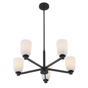 Savoy House 1-1246-5-89 Five Light Chandelier, Matte Black (4)