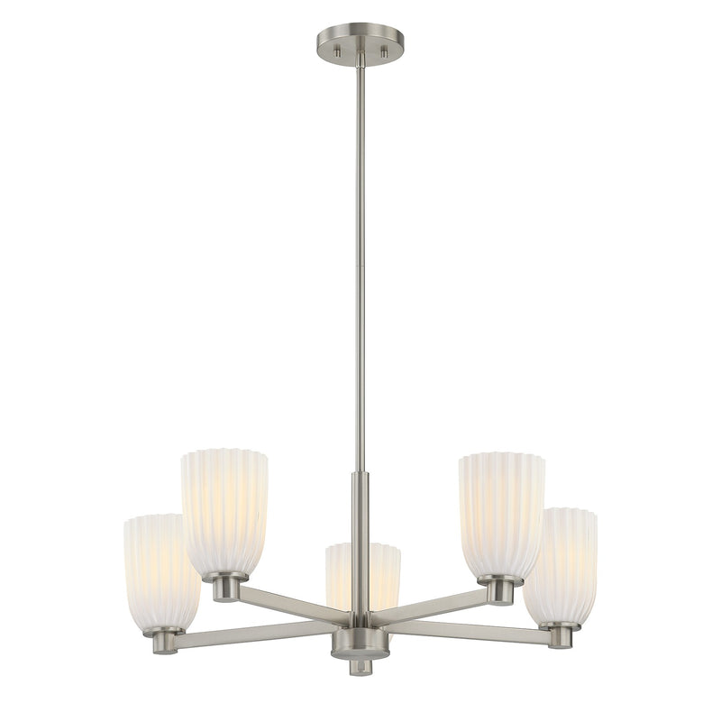 Savoy House 1-1246-5-SN Five Light Chandelier, Satin Nickel (3)