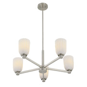 Savoy House 1-1246-5-SN Five Light Chandelier, Satin Nickel (4)