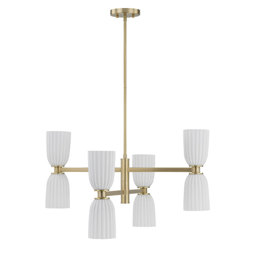 Savoy House 1-1248-8-127 Eight Light Chandelier, Noble Brass (2)