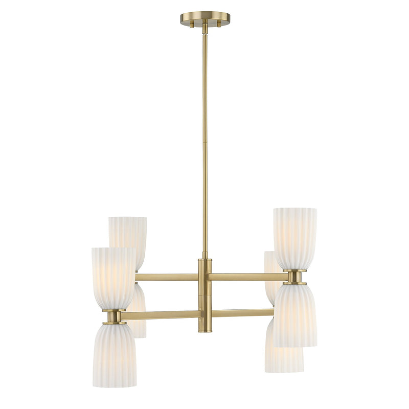 Savoy House 1-1248-8-127 Eight Light Chandelier, Noble Brass (5)