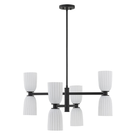 Savoy House 1-1248-8-89 Eight Light Chandelier, Matte Black (2)