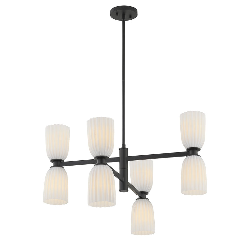 Savoy House 1-1248-8-89 Eight Light Chandelier, Matte Black (3)
