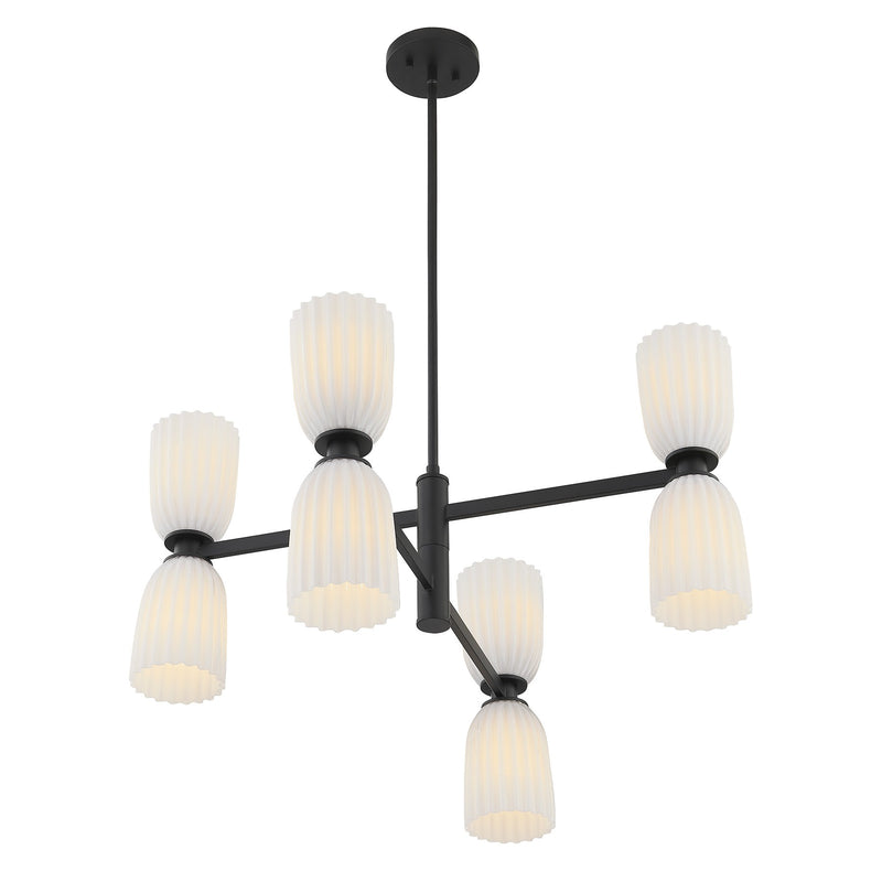 Savoy House 1-1248-8-89 Eight Light Chandelier, Matte Black (4)