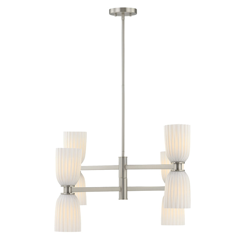 Savoy House 1-1248-8-SN Eight Light Chandelier, Satin Nickel (5)