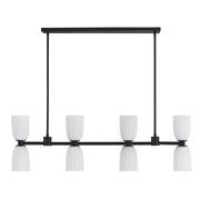 Savoy House 1-1249-8-89 Eight Light Linear Chandelier, Matte Black (2)