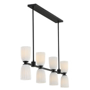Savoy House 1-1249-8-89 Eight Light Linear Chandelier, Matte Black (6)