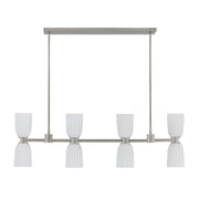Savoy House 1-1249-8-SN Eight Light Linear Chandelier, Satin Nickel (2)