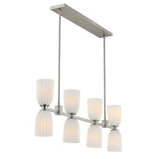 Savoy House 1-1249-8-SN Eight Light Linear Chandelier, Satin Nickel (5)