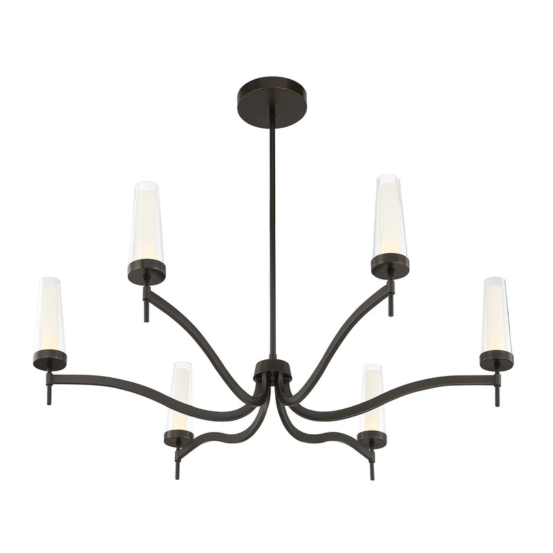 Savoy House 1-1464-6-15 LED Chandelier, Mediterranean Bronze (4)