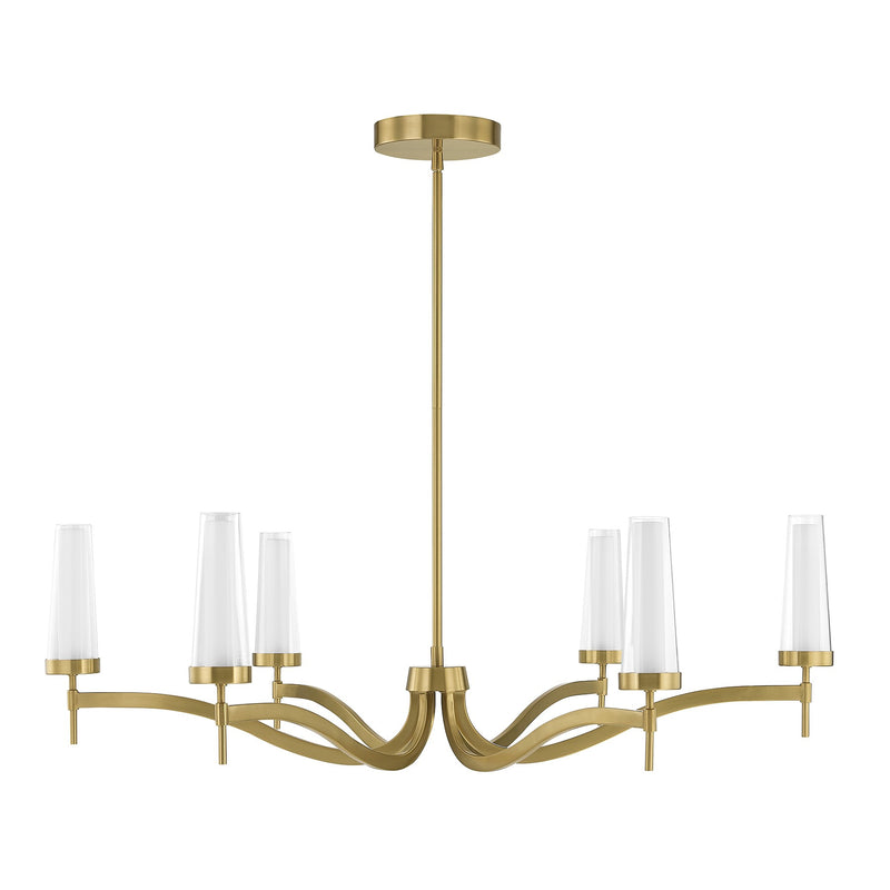 Savoy House 1-1464-6-322 LED Chandelier, Warm Brass (2)