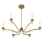 Savoy House 1-1464-6-322 LED Chandelier, Warm Brass (4)