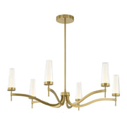 Savoy House 1-1464-6-322 LED Chandelier, Warm Brass (5)