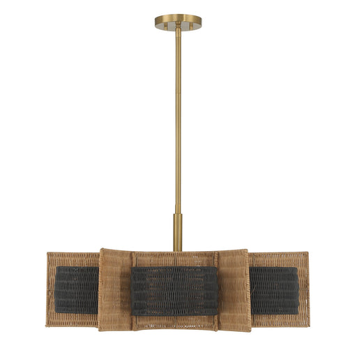 Savoy House 1-1466-6-322 Six Light Chandelier, Warm Brass (2)