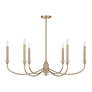 Savoy House 1-1500-6-127 Six Light Chandelier, Noble Brass (2)