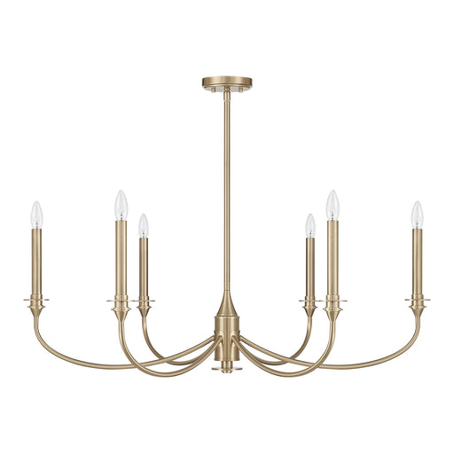 Savoy House 1-1500-6-127 Six Light Chandelier, Noble Brass (2)