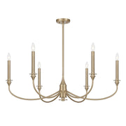 Savoy House 1-1500-6-127 Six Light Chandelier, Noble Brass (3)
