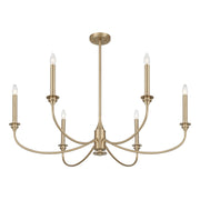 Savoy House 1-1500-6-127 Six Light Chandelier, Noble Brass (4)