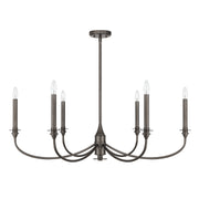 Savoy House 1-1500-6-15 Six Light Chandelier, Mediterranean Bronze (2)