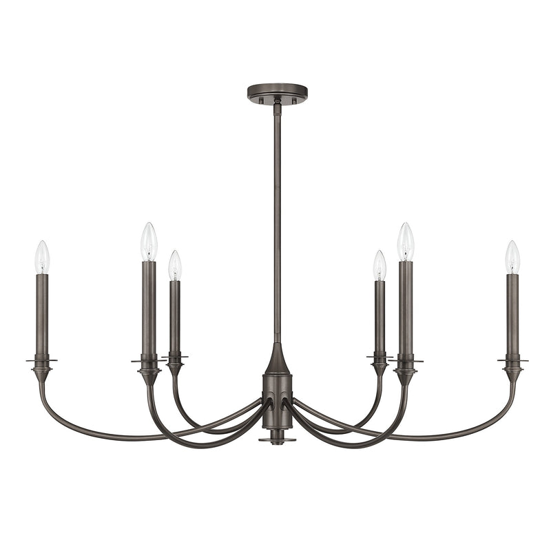 Savoy House 1-1500-6-15 Six Light Chandelier, Mediterranean Bronze (2)
