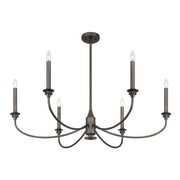 Savoy House 1-1500-6-15 Six Light Chandelier, Mediterranean Bronze (4)